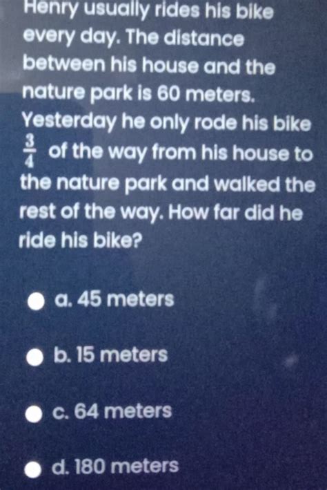 aaron was riding his bike he rode 50 meters|Distance Word Problems .